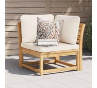 Vidaxl Canapé D'angle De Jardin Coussins 73x73x65cm Bois Massif Acacia