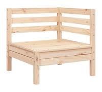 vidaXL Canapé d'angle de Jardin, Siège avec Dossier, Meuble de Terrasse Patio Balcon Arrière-Cour Extérieur, Marron Bois de Pin Massif