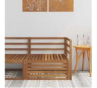 vidaXL Canapé d'angle extérieur Bois d'Acacia Massif Naturel 900567