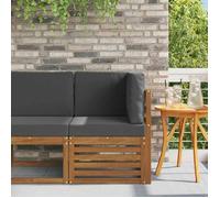 Vidaxl Canapé D'angle Extérieur Bois D'acacia Massif Naturel