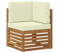 Vidaxl Canapé D'angle Extérieur Bois D'acacia Massif Naturel