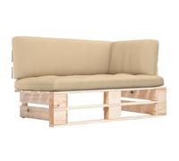 Vidaxl Canap¿¿ D'angle Palette De Jardin Bois De Pin Impr¿¿Gn¿¿