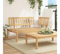 vidaXL Canapé d'angle Palette de Jardin Bois Massif d'acacia, canapé de Jardin, siège de Jardin, siège d'extérieur, canapé d'extérieur