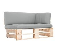 vidaXL Canapé d'angle Palette de Jardin Canapé d'angle de Patio Meuble de Patio Canapé de Terrasse Meuble d'Extérieur Bois de Pin Imprégné