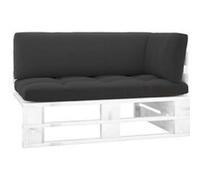 Vidaxl Canapé D'angle Palette De Jardin Bois De Pin Imprégné De Blanc