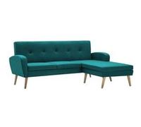vidaXL Canapé d'angle Revêtement en tissu 186x136x79 cm Vert vert G