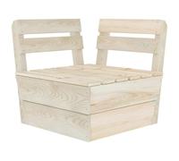 vidaXL Canapé d'angle Sectionnel Palette Sofa de Jardin Canapé de Patio Meuble de Terrasse Extérieur Arrière-Cour Bois d'Epicéa Imprégné