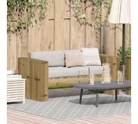 Vidaxl Canapé De Jardin 2 Places 134x60x62 Cm Bois De Pin Traité