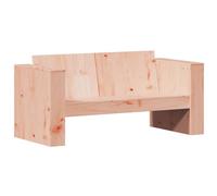 vidaXL Canapé de Jardin 2 Places, Siège de Patio avec Accoudoirs et Dossier, Fauteuil de Porche Avant Arrière-Cour Pelouse, Bois Massif de Douglas