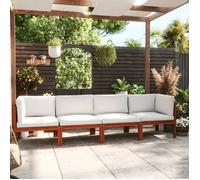 vidaXL Canapé de jardin 4 places avec coussin en bois d'acacia et corde 3057884