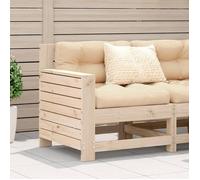 vidaXL Canapé de jardin 844883 – Fauteuil de terrasse avec accoudoir et dossier en bois massif