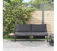 vidaXL Canapé de jardin Anthracite 200 5 x 70 x 85 5 cm Acier 42007549