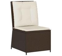 Vidaxl Canapé De Jardin Avec Coussin Marron Poly Rotin