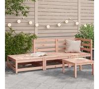 vidaXL Canapé de Jardin avec Repose-pieds 2 Places, Siège avec Dossier, Meuble de Terrasse Patio Arrière-cour Extérieur, 837975 Marron G