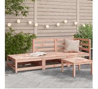 Vidaxl Canapé De Jardin Avec Repose-Pieds 2 Places Bois Massif Douglas