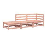 vidaXL Canapé de jardin avec tabouret 2 places en bois massif de douglas