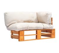 Vidaxl Canapé De Jardin Palette Avec Coussins Sable Pinède