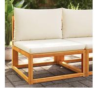 Vidaxl Canapé De Jardin Sans Accoudoirs Coussins Bois Massif D'acacia