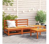 vidaXL Canapé de Jardin sans Accoudoirs avec Repose-pieds, Siège avec Dossier, Meuble de Terrasse Patio Extérieur, Bois Pin 837967