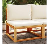 Vidaxl Canapé De Jardin Sans Accoudoirs Coussins Bois Massif D'acacia