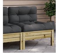 Canapé de Jardin sans Accoudoirs et Coussins, Siège avec Dossier, Meuble de Terrasse Patio Arrière-cour Extérieur, 838160