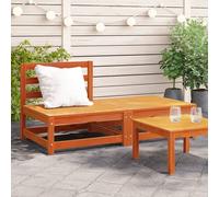 Vidaxl Canapé De Jardin Sans Accoudoirs Repose-Pieds Bois Pin Massif