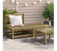 vidaXL Canapé de Jardin sans Accoudoirs Repose-pieds, Siège avec Dossier, Meuble de Terrasse Patio Arrière-cour Extérieur, 837962