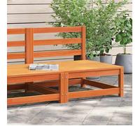 vidaXL Canapé de jardin sans accoudoirs Siège avec dossier Bois de pin massif Cire marron