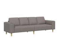 vidaXL Canapé de salon rectangulaire Taupe 250×77×76 cm Polyester Confortable