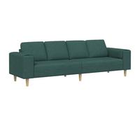 vidaXL Canapé de Salon Vert foncé 250 x 77 x 76 cm Polyester, Salon, Canapé Moderne, Sofa rectangulaire, Assise Durable, Matériau Respirant, Meuble intérieur Pratique