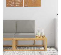 Vidaxl Canapé D'extérieur En Bout Avec Coussin Blanc 91 X 63 X 73 Cm