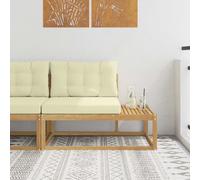 Vidaxl Canapé D'extérieur En Bout Blanc 115 X 83 X 73 Cm Polyester
