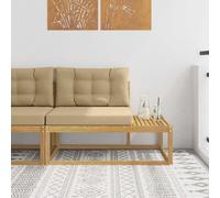 Vidaxl Canapé D'extérieur En Bout Blanc 115 X 83 X 73 Cm Polyester