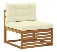 vidaXL Canapé du milieu extérieur Bois d'Acacia Massif Naturel, Mobilier de balcon, utilisation moderne de jardin, aménagement extérieur stylé, résistant aux intempéries, surface facile à nettoyer, de