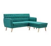 Canapé d'Angle Revêtement en Tissu 171,5x138x81,5 cm Vert