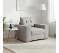 vidaXL Canapé/Fauteuil gris nuage 100x78x80 cm tissu 4105066