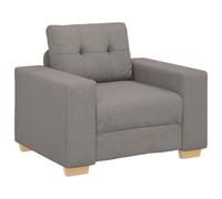 vidaXL Canapé-Fauteuil Taupe 100x78x80 cm en Tissu