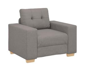 vidaXL Canapé-Fauteuil Taupe 100x78x80 cm en Tissu