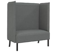 Vidaxl Canapé Haut Dossier Gris Foncé 109x56x121 Cm Tissu Gris