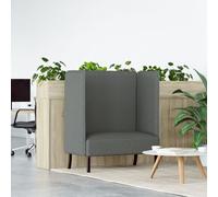 vidaXL Canapé haut dossier gris foncé 109x56x121 cm tissu Gris