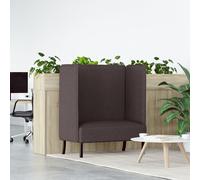 vidaXL Canapé Haut Dossier Marron foncé 109x56x121 cm en Tissu