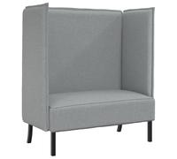 vidaXL Canapé Haut Gris Clair 109x56x121 cm Tissu