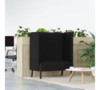 vidaXL Canapé Haut Noir 109x56x121 cm Tissu