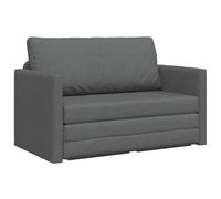 vidaXL Canapé-Lit 110cm Gris foncé Tissu, Canapé-lit Moderne, canapé Ajustable, Meuble Multifonction, Gain de Place, Mini lit inclinable