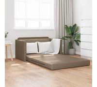 Vidaxl Canapé-Lit 2-En-1 Cappuccino 124x71x78 Cm Simili Cuir