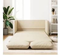 vidaXL Canapé-lit 2 en 1 crème 112x174x55 cm tissu 353970