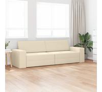 Vidaxl Canapé Lit 2-En-1 Crème 245x150x60.5 Cm Tissu