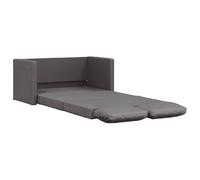 vidaXL Canapé-lit 2 en 1 Lit de jour pliable 112x174x55 cm coussins rembourrés similicuir gris