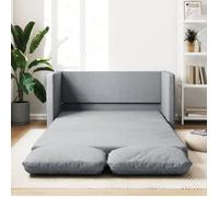 vidaXL Canapé-lit 2 en 1 gris clair 112x174x55 cm tissu 353964