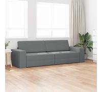 Vidaxl Canapé-Lit 2-En-1 Gris Foncé 245x150x60.5 Cm Tissu Gris